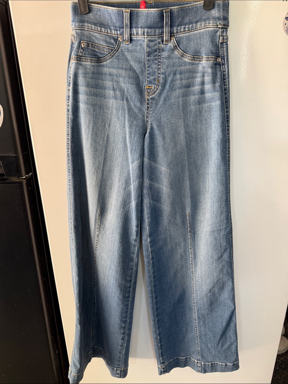 SPANX Classic Wide-Leg Jeans in Light Blue